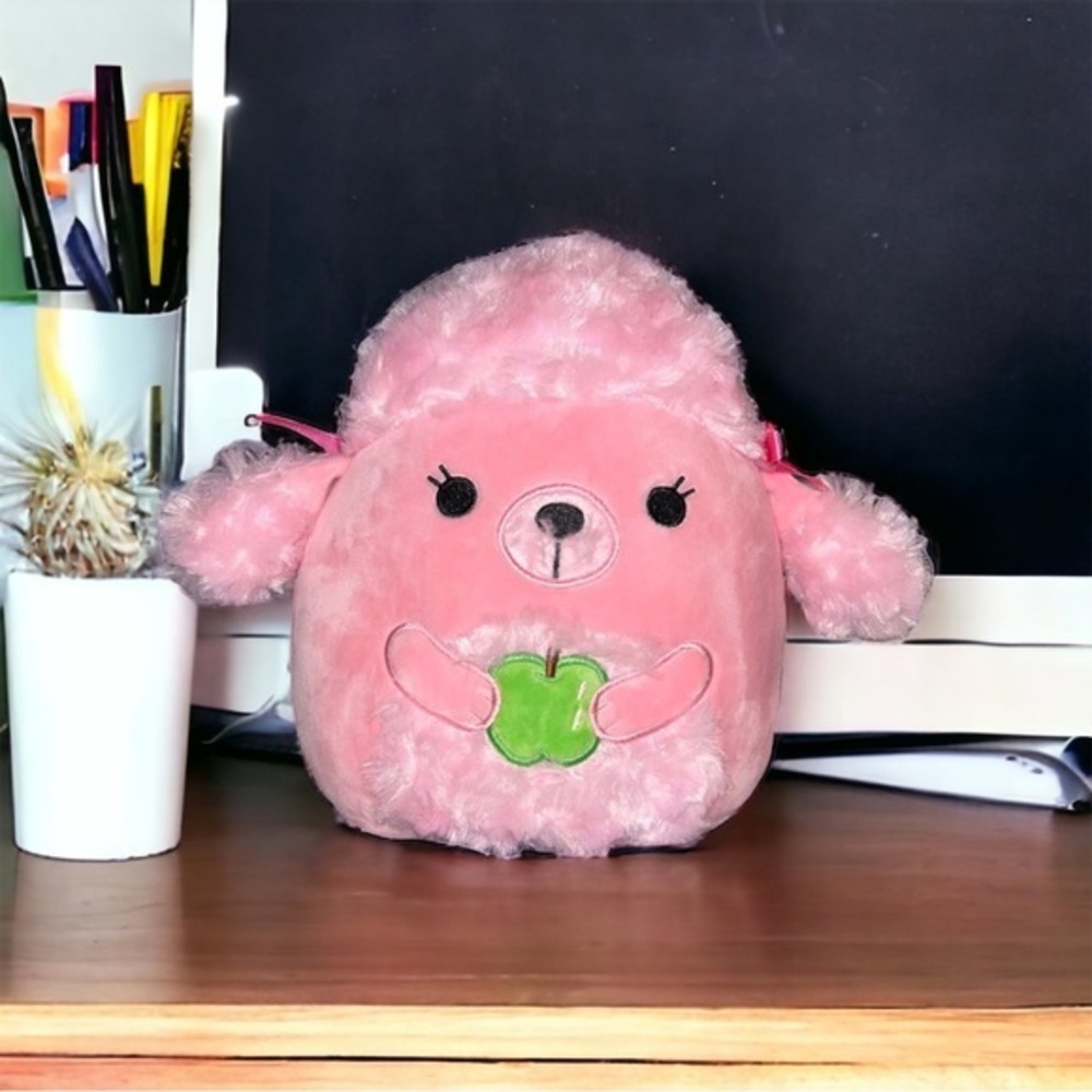 Chloe the Poodle Back to School with Apple 8” Squishmallow